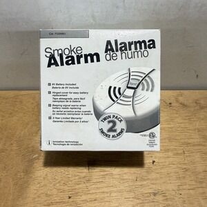 Family Gard Smoke Alarm 2 Pack Battery Operated White FG200B2 Brand NEW